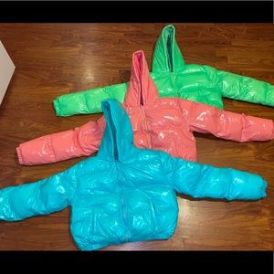 Green Bubble Jacket w/ hood